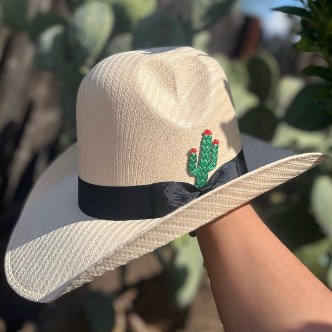 Peel & Stick Embroidered Cactus Patch